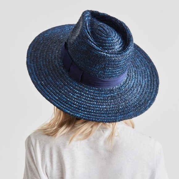 BRIXTON - Joanna Navy Blue Straw Hat
